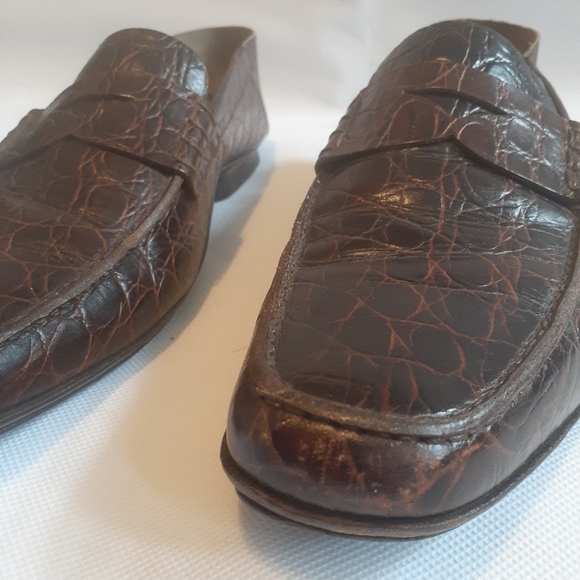 Prada Men Aligator Slip-ons Loafers Size 10 - Picture 5 of 5